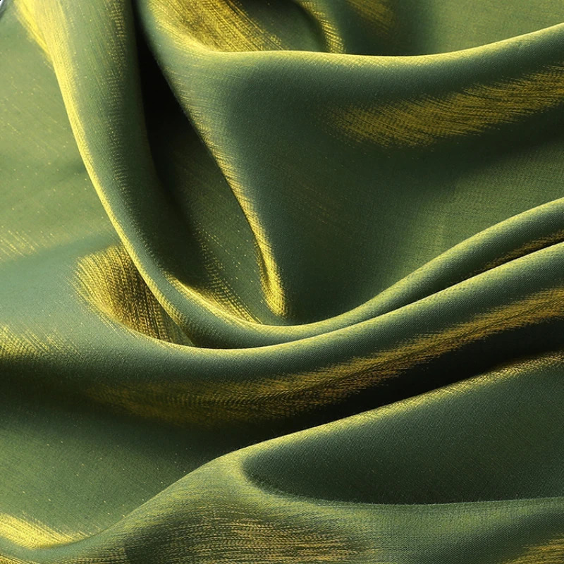 Glass silk satin gradient fabric glossy wedding dress Hanfu gift box packaging stage background decorative fabric 241206