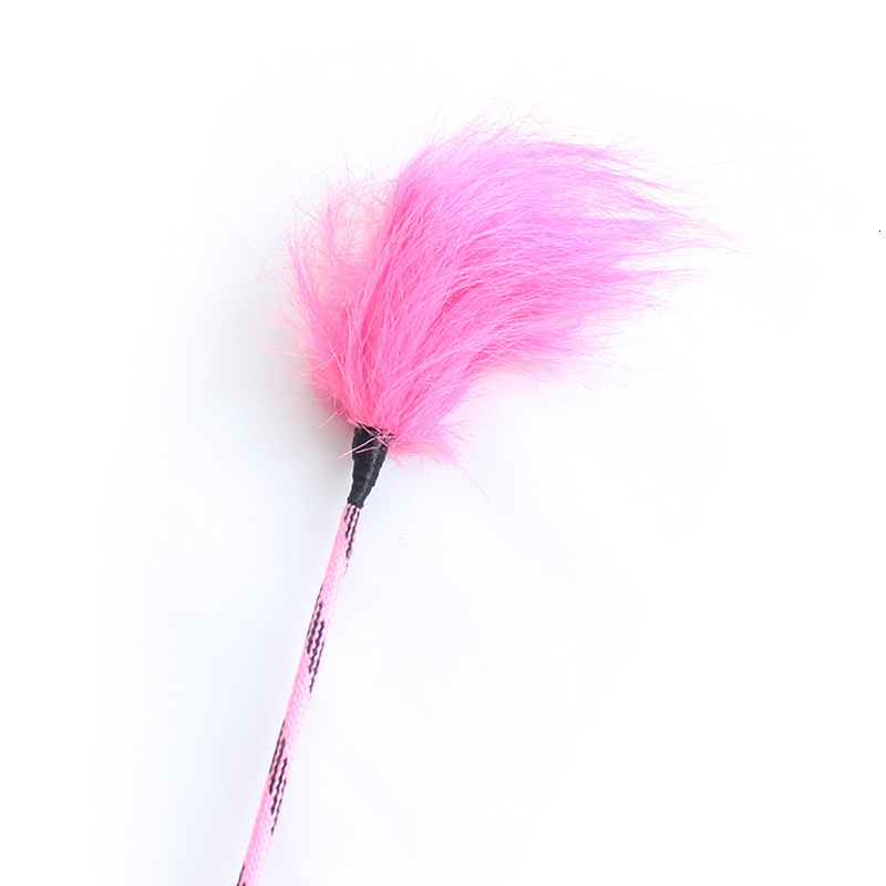 SM Adult Sex Toys Pink Teasing Feather Whip Sexual Flirting Toy One Piece Hair Replacement