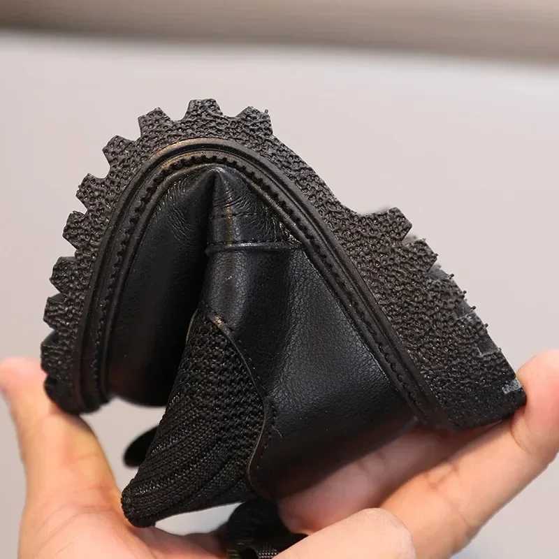 Childrens Boots For Boys Girls Fashion Children Ankle Snow Boots Rubber Sole Autumn Warm Winter Side Zipper Kids ShoesXJ241206