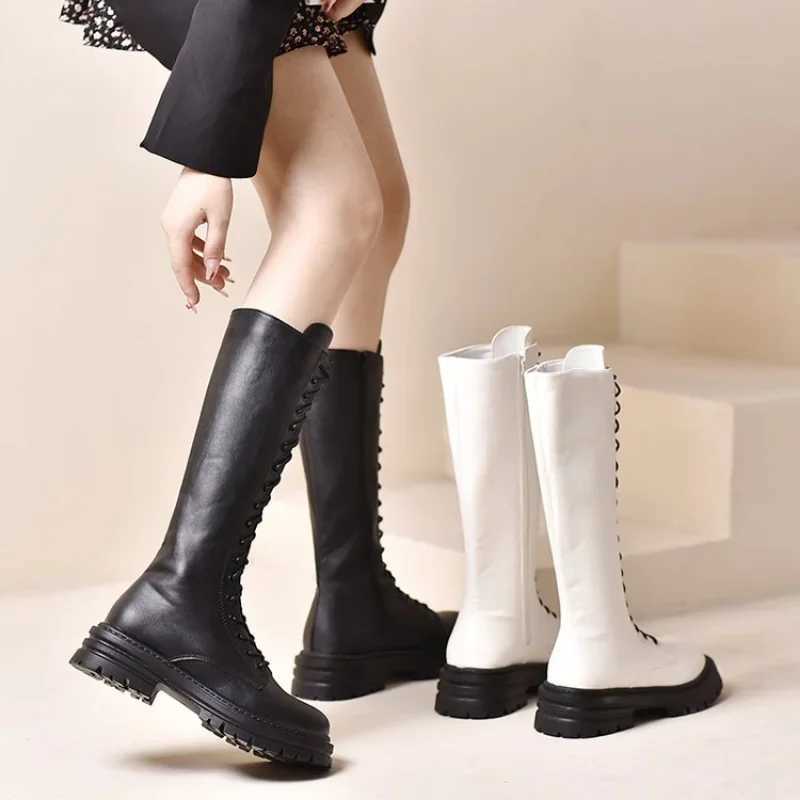 High Quality Wens Thigh High Boots Black Fi Black Punk Goth Sexy Wan Platform Boots Motorcycle Boots Wen H Shoes Big Size 43 T241206
