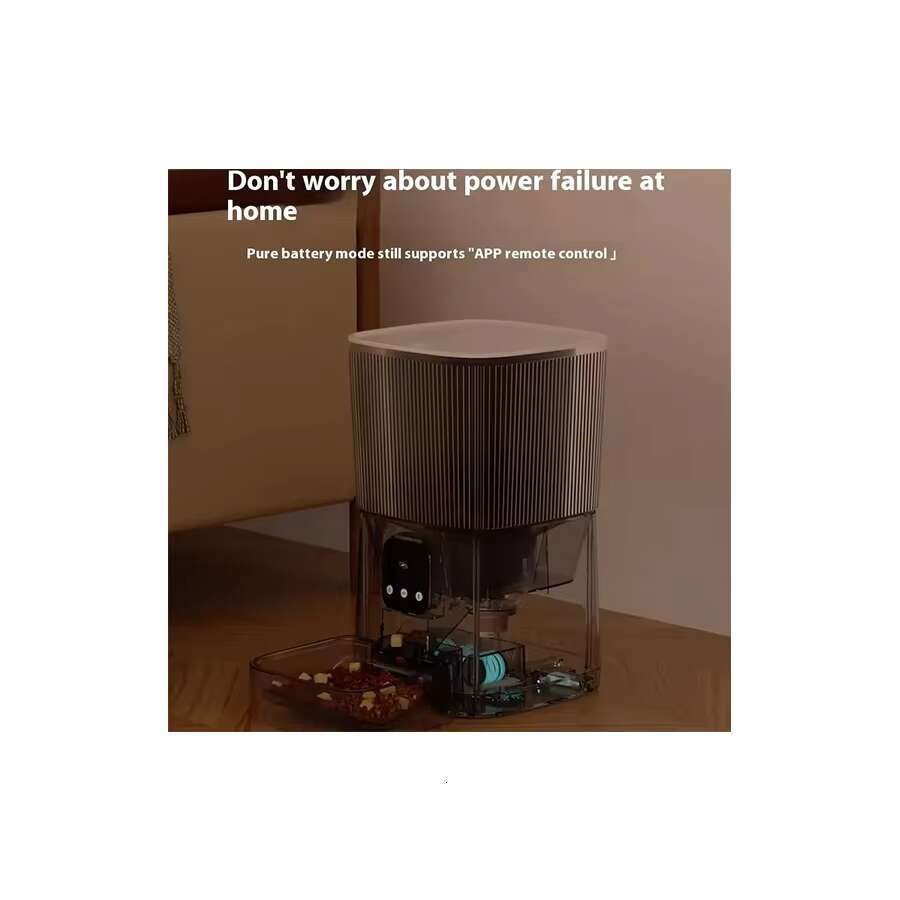 Dog Feeders New Slow Auto Dog Cat Smart Wifi Mobile Phone App Remote Control Microchip Automatic Pet Feeder With 7L H250218