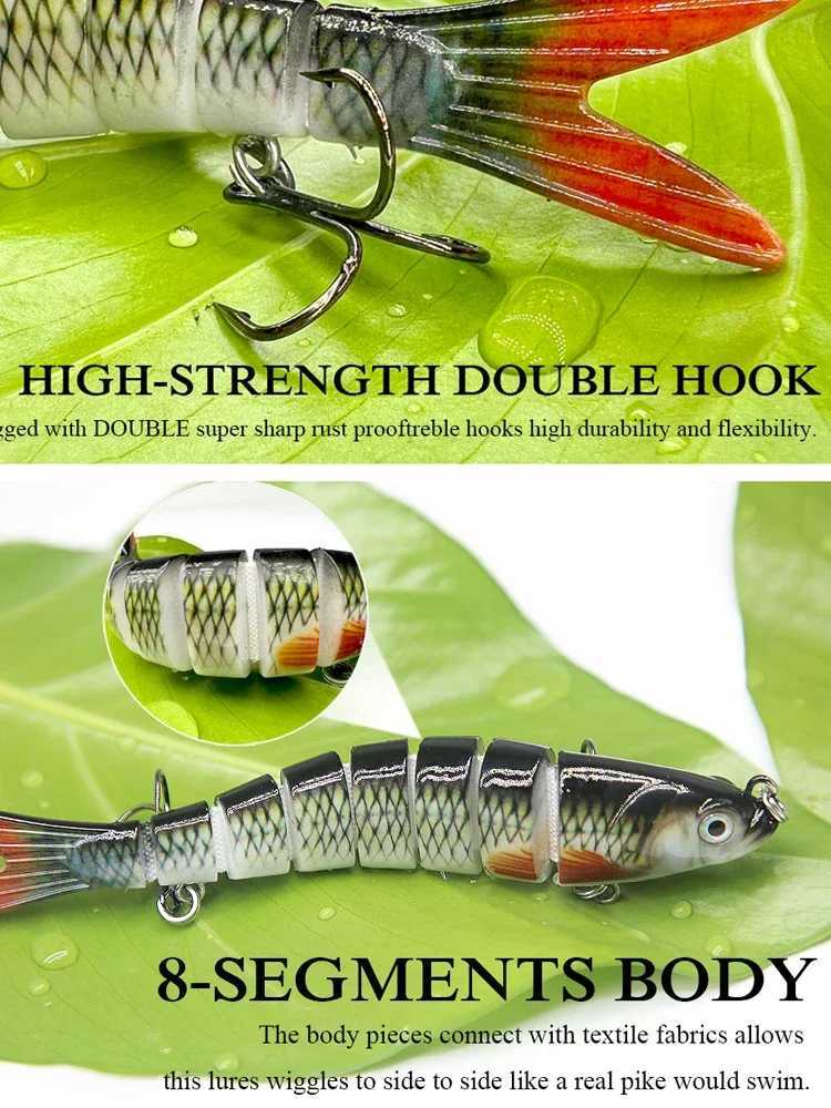 135mm/19g Fishing Lure Jointed Sinking Wobbr For Pike Swimbait Crankbait Trout Bass Fishing Accories Tack Bait pescaXJ241128