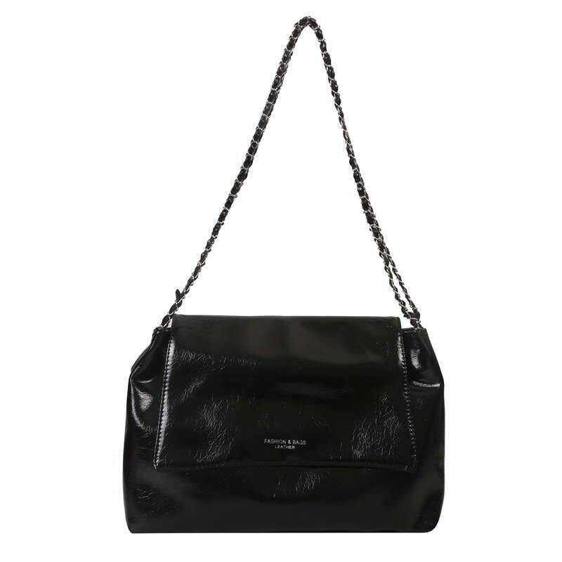 Large Capacity New Fashionable Sier Tote Korean Version, Trendy Single Shoulder Chain Bag, Versatile Women's Bag B3