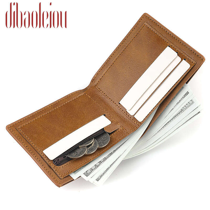 Wholesale Of Horizontal Short Men's Student Vintage Wallets, Fashionable And Classic Quality B3