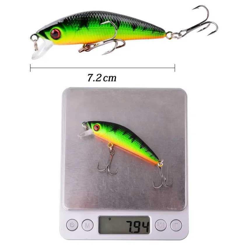 8g 7cm 1pcs Minnow Lure Fishing Tack Fishing Kit Hard Bait Jig Wobbr Lures Plastic Lure Fish Feeder Fishing LureXJ241128