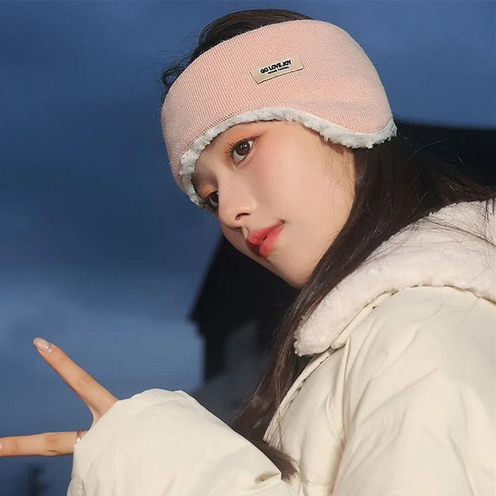 cashmere earmuffs for warmth sports headband front cover windproof earmuffs outdoor running earmuffs 241205