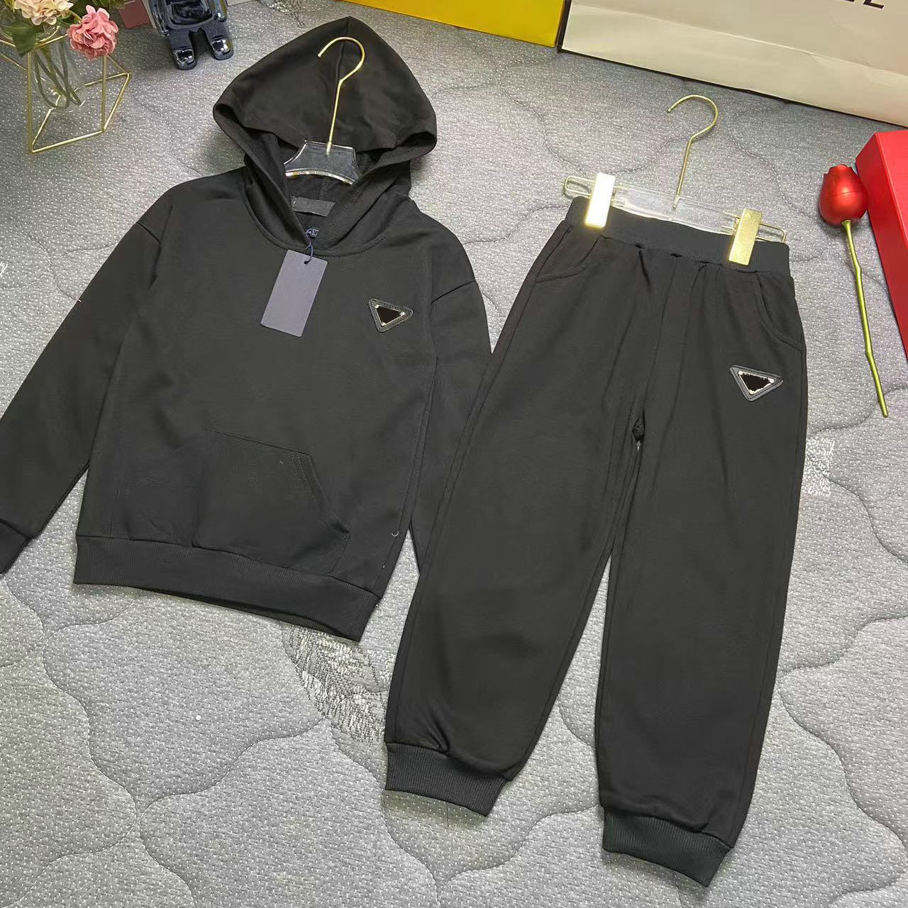 Designer Clothes Letter Printed Sets for Children Autumn Pure Cotton Clothing Set Kids Clothes Girl Baby Boy Clothes Fashion Tracksuits