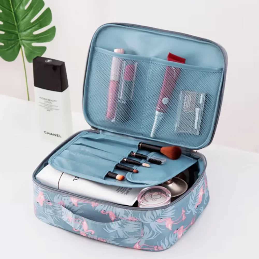 Outdoor Multifuncti Makeup Bag Women Cosmetic Bag Portable girl Toiletries Organizer Waterproof Female Storage Make up CasesXJ241206