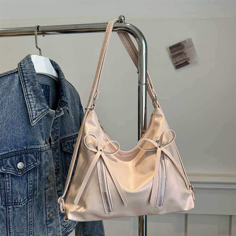 Underarm Spring Summer Bow, And Gentle, One Shoulder, Niche Korean Version, Women's New Tote Bag, Fashionable Quality, Classic B4