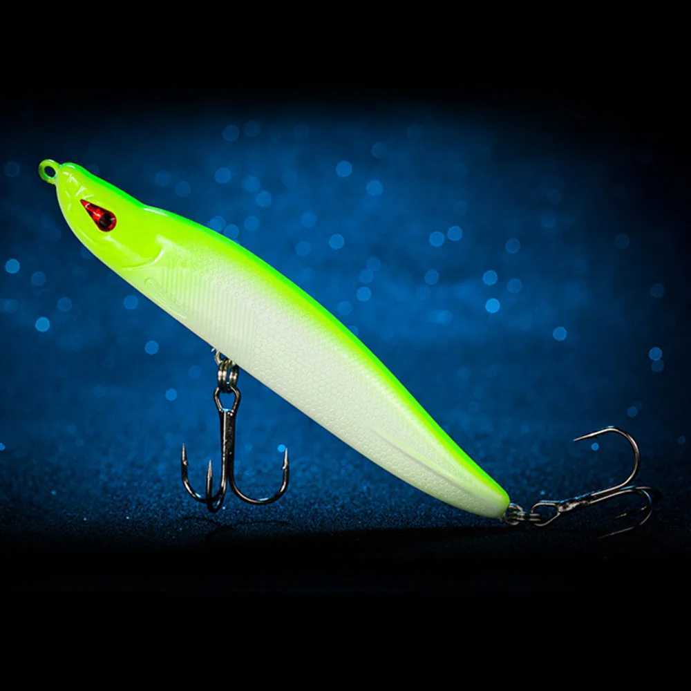 1PCS Sinking Pencil Wobbrs Pike Hard Lures 8cm/9.5cm Fishing Minnow Artificial Baits with Treb Hook Swim Crankbaits TackXJ241128