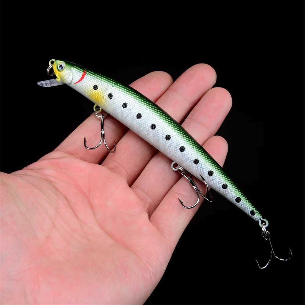 1PCS Floating Minnow Fishing Lure 12.5cm 12.5g Long Shot Crankabit Wobbr Tack Isca Artificial Hard Bait Pesca For Bass PikeXJ241128