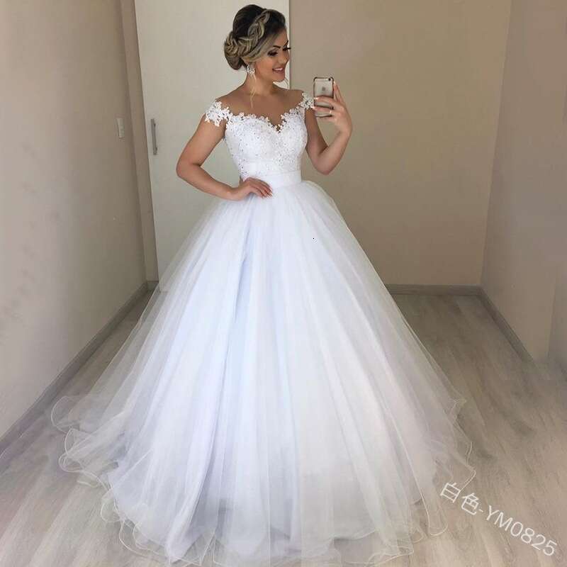 European and American One Shoulder V-neck Slim Puff Tail Wedding Lace Skirt 2024 New Casual Versatile Fashion Clothing