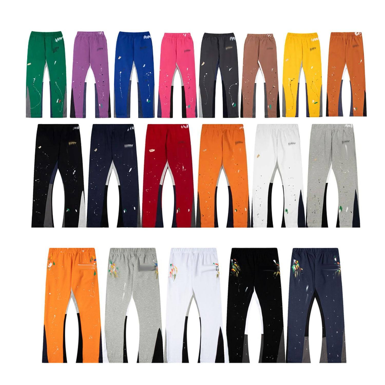 Mens Pants Sweatpants Jogger Classic Print Cotton Joggers Trousers Mens Womens Hip Hop Joggers