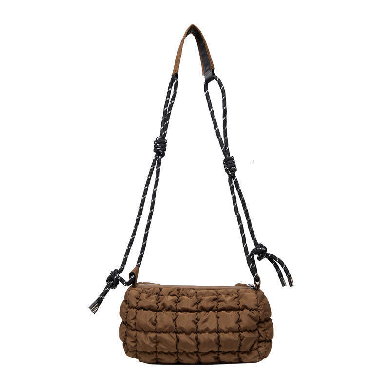 White Ditch Women's Summer High-End New Lightweight Nylon Crossbody Cloud Large Capacity Pillow Bag, Fashionable Quality Classic B4