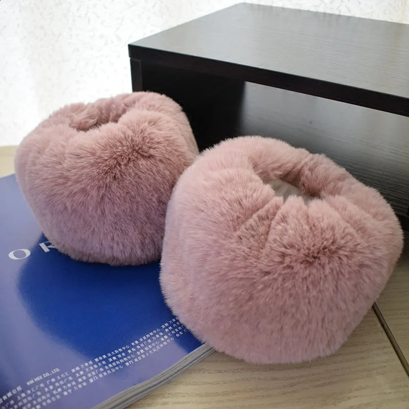 Fake rabbit fur cuffs a pair of jacket fur sleeves decorated with warm elastic sleeves arms warm womens wristbands bracelets arms cuffs 241206