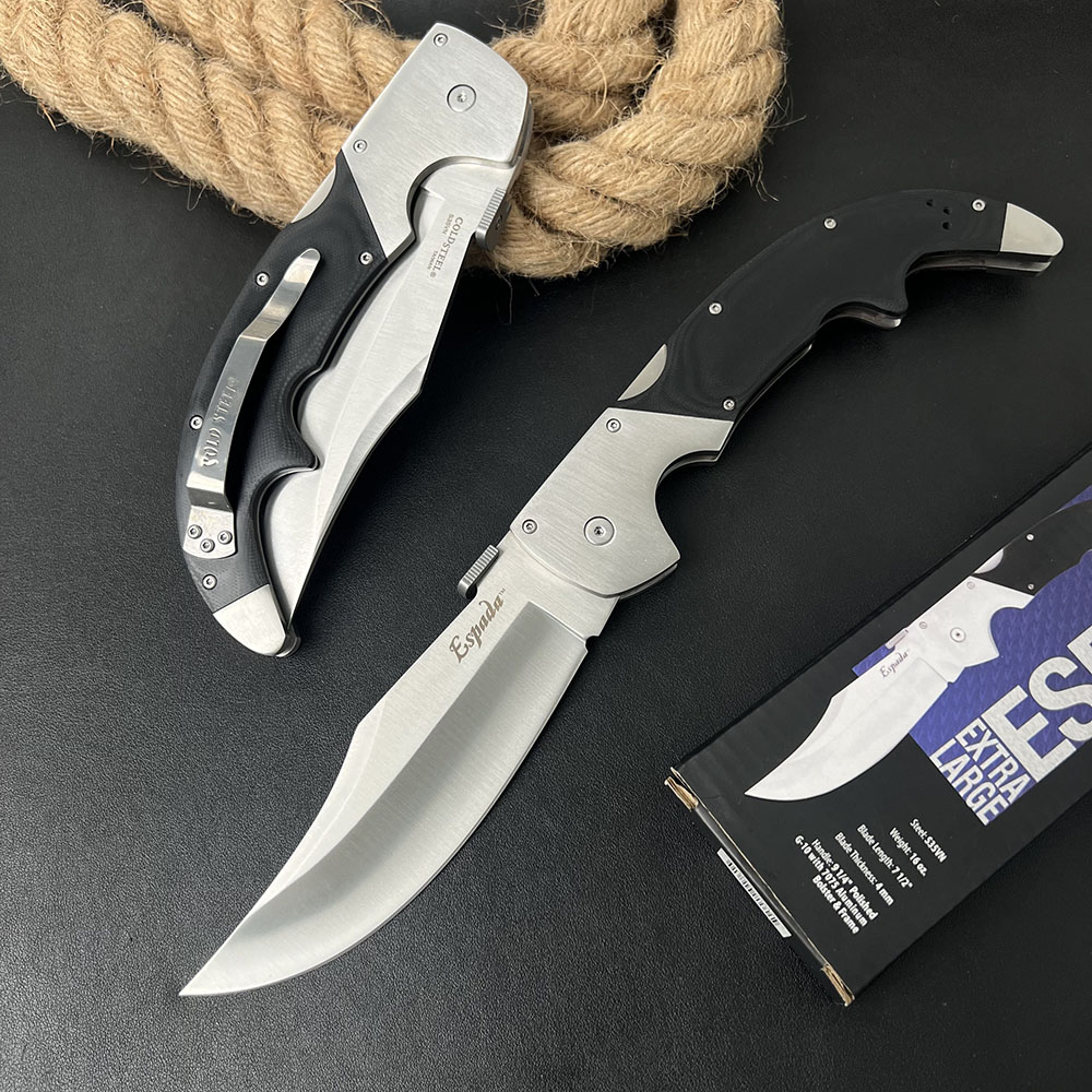 H9905 XL 62MA Survival Folding Knife S35VN Satin Blade G10 with Stainless Steel Handle Outdoor Camping Hiking Fishing EDC Tactical Pocket Knives