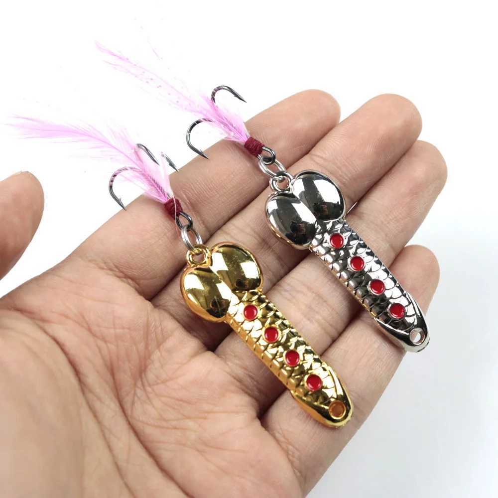 LUSHAZER DD Rotating Metal Spinner Spoon Fishing Lure Hard Baits 5g7g10g Spoon Fishing Lures Fishing TackXJ241128