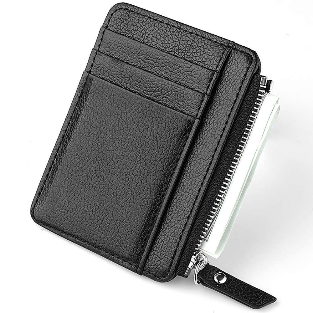 New PU Leather Bag Wholesale Girls, Compact And Ultra-Thin ID Card Sleeve, Zipper, Short Coin Purse For Ladies B3