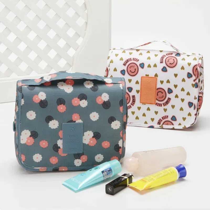 Nyl Hook Cosmetic Bag Women Makeup Bag High Capacity Toiletries Storage Pouch Travel Make Up Organizer Waterproof Beauty BagsXJ241206