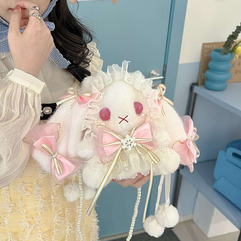 plush cute new JK rabbit girl birthday gift Lolita crossbody bag