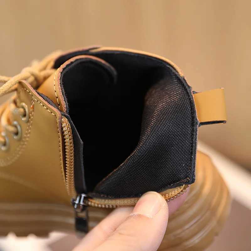 Baby Boys Girls Boots Autumn Winter New Mesh Ankle Boots Soft Bottom Anti Slip Toddler Shoes Fashion Cotton Boots Kids SneakersXJ241206