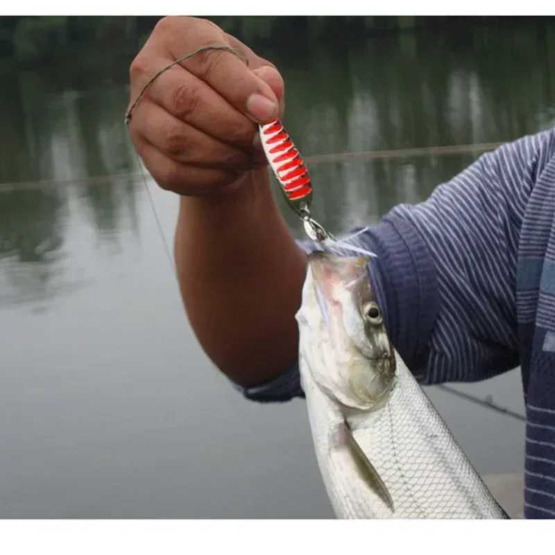 Wide mouthed fish with sing curved surface 3rd generation red stripe spoon shaped sequin curved mouth lure fake baitXJ241128