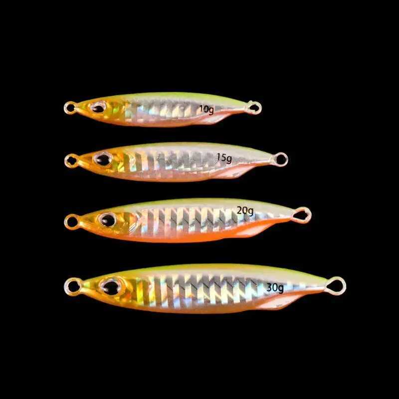 BUR Fish Jig High Quality Bass Lure Deep Sea Knife Metal Slow Jig Lure Saltwater Fast Sinking Fishing LuresXJ241128