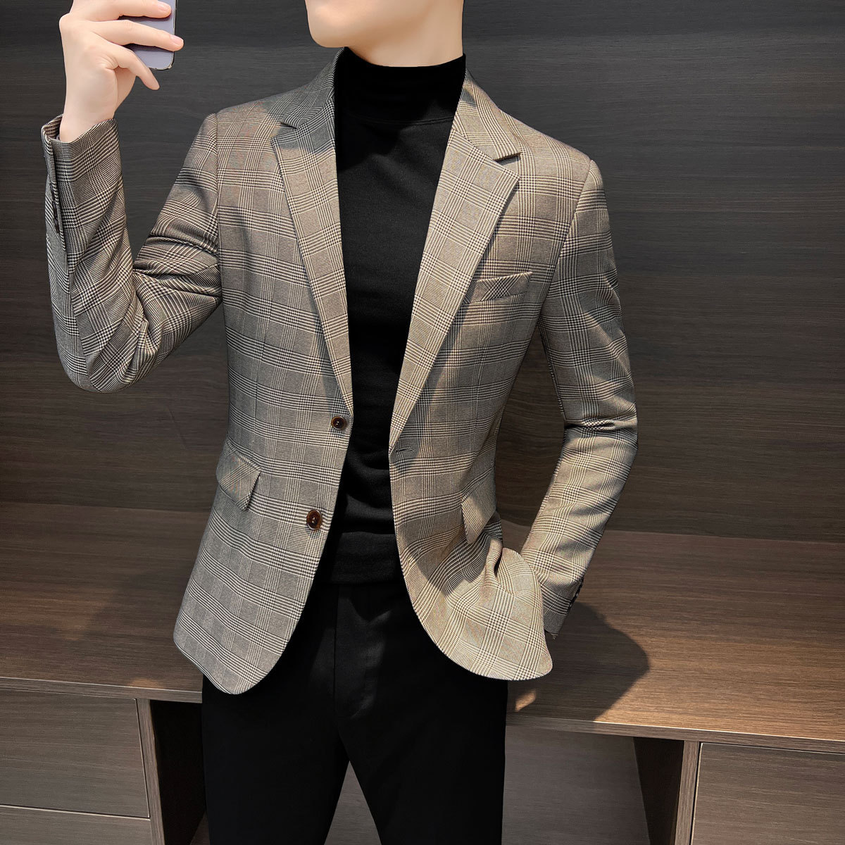 3645 Popular spring and autumn casual suits for men's groomsmen