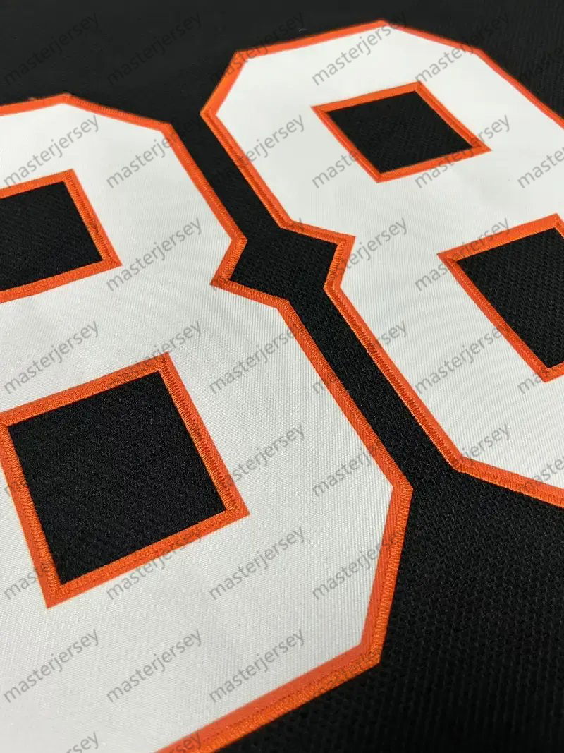 #11 KONECNY # 88 LINDROS Men's Ice Hockey Jersey - V-Neck, Embroidered Letter & Number Design, Polyester, Machine Washable - Perfect for Sports &