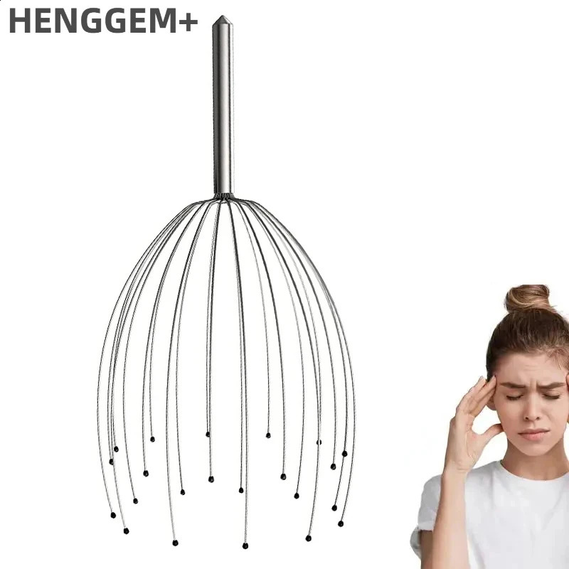 Head massager head scraping octopus scalp non soul ctor divine head relaxation for cting hair health care 241206