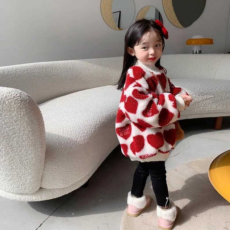Cardigan 2-9 year old girls sweaters autumn and winter new fashion warm childrens sweaters cute baby parachuting childrens knitted bottom sweater Q241