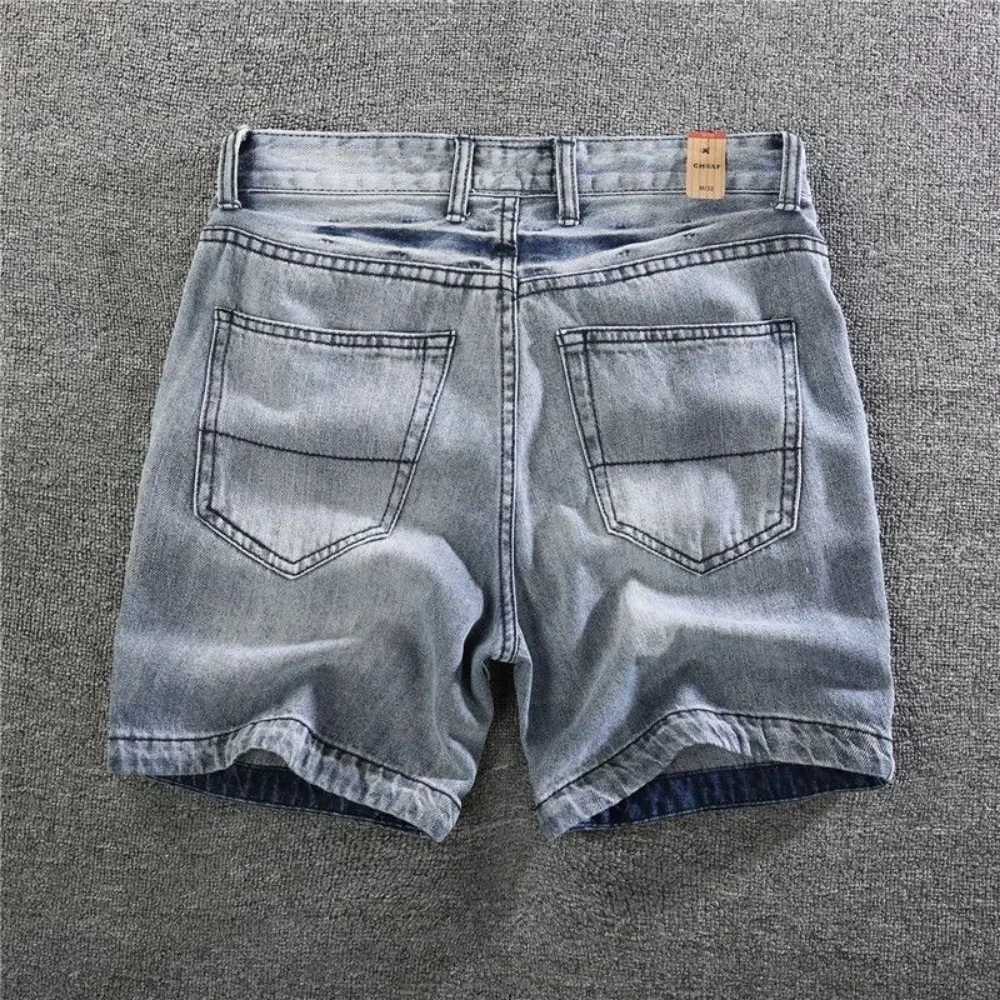 Jeans Shorts Men Casual Summer Bermuda Shorts Denim Outwear ClothingXJ241206