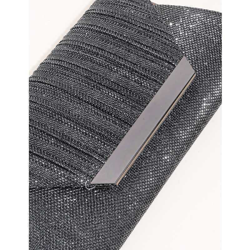 Clutch Bag Pleated High-end Hardware Banquet Bag Glitter Color Changing Party Dress Bag Socialite Princess Bride Bag 240920