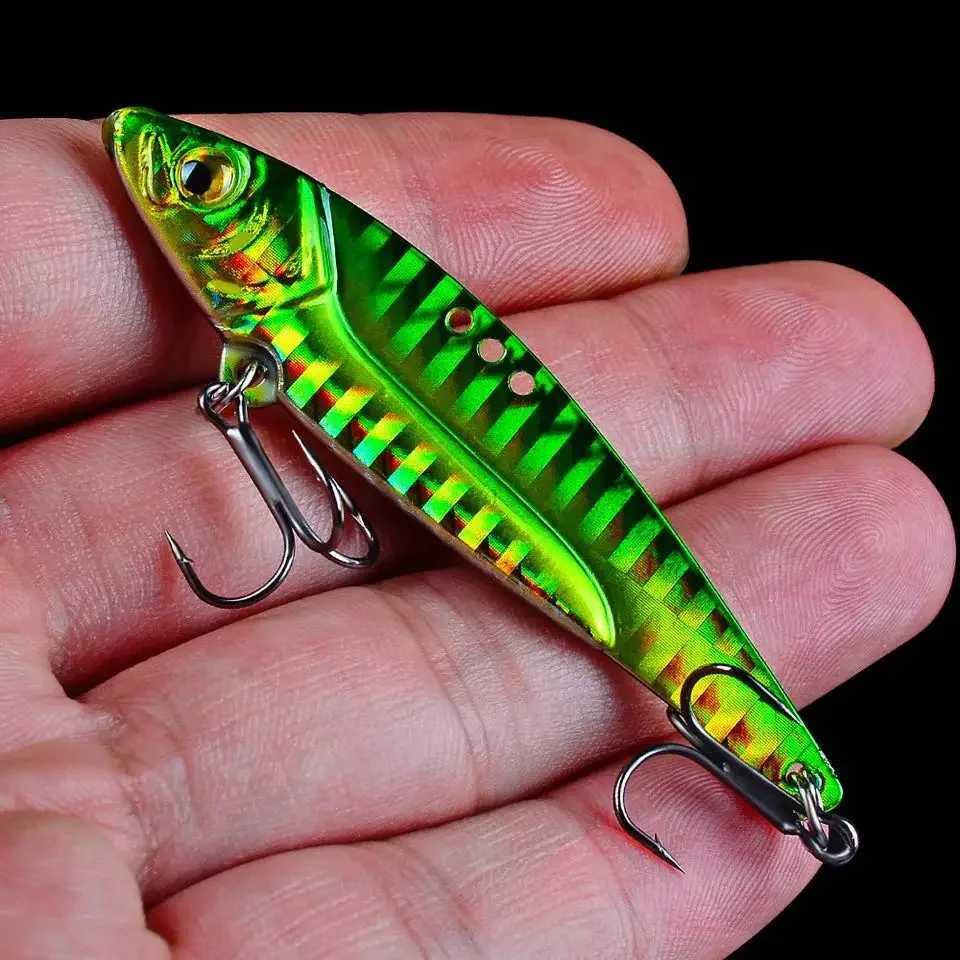 1pc VIB Lure 3D Eyes Pencil 5g 7g 15g 17g 20g ncer Spoon Spinner Painting Fishing Lure Hard Bait Fishing Tack Treb HookXJ241128