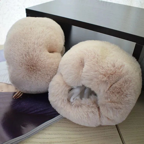 Fake rabbit fur cuffs a pair of jacket fur sleeves decorated with warm elastic sleeves arms warm womens wristbands bracelets arms cuffs 241206