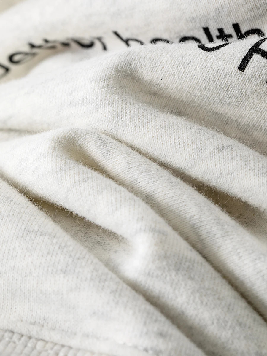 Letter Printed Sport Sweatshirts For Women Loose Casual Long Sleeve Hooded Sweatshirt Streetwear Fashion Pullover Tops 241203