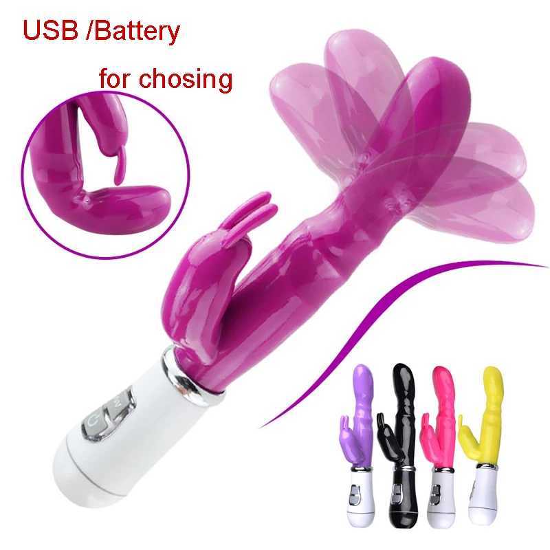 12 Speeds Strong Rabbit Vibrators For Women Vagina Clitoris Stimulator Dildo G Spot Massager Female Masturbators Adult Sex ToysXJ241206