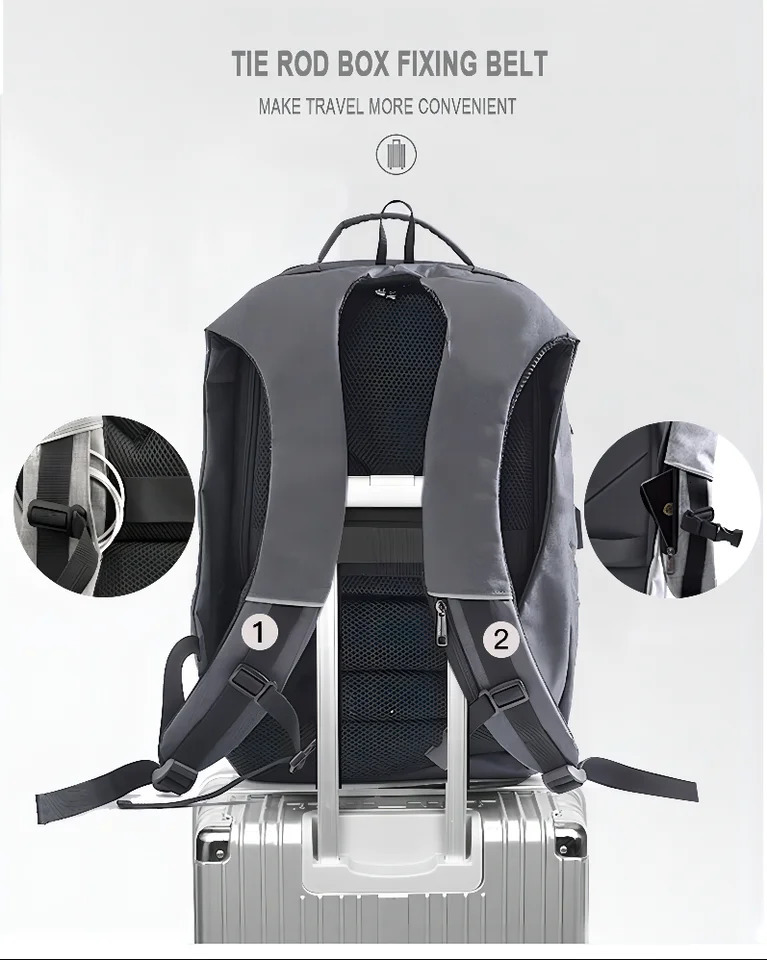 SIYUAN Laptop Mens Backpack School Backpacks for Students Multi-functional Outdoor Bag Large Capacity Business Travel Bags 241206