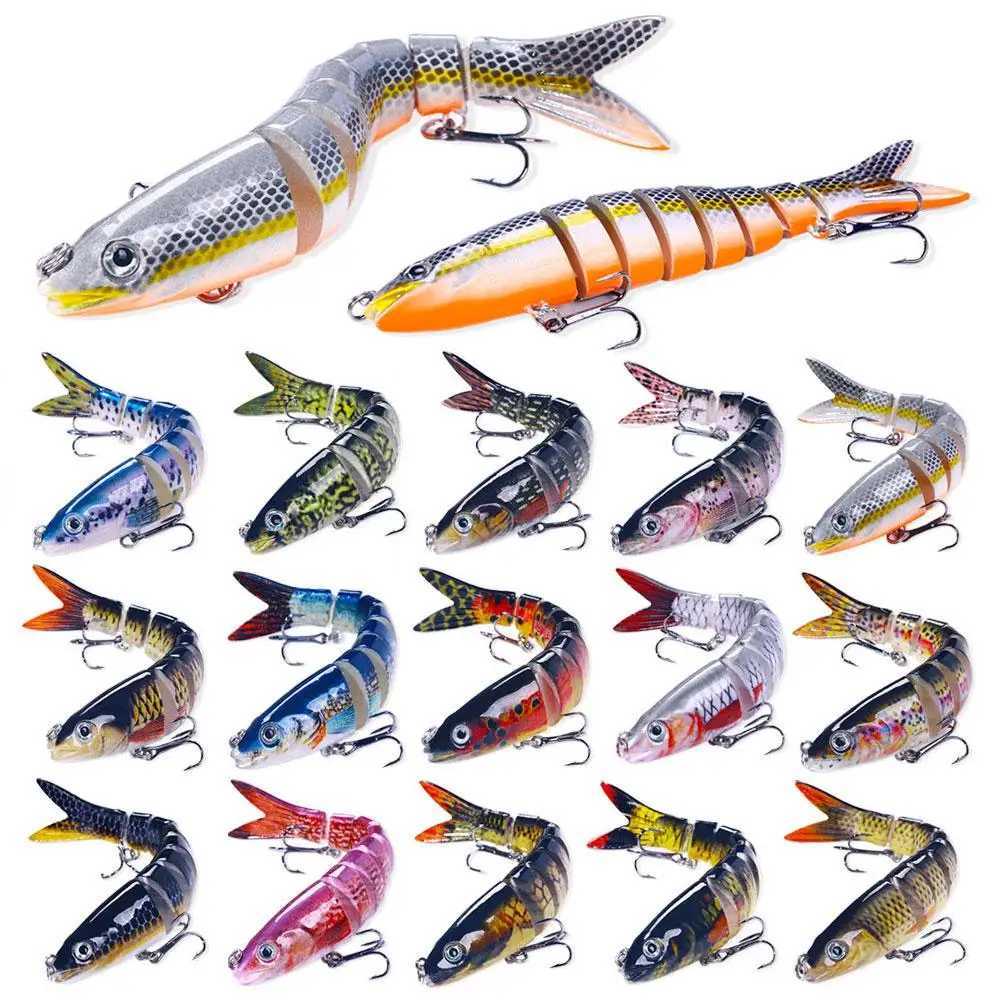 13cm Pike Wobbrs For Fishing Artificial Bait Hard Multi Jointed Swimbait Crankbait Lifelike Fishing Lure TackXJ241128
