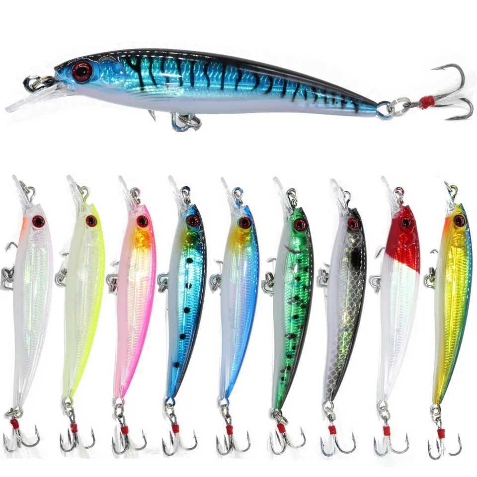 1 PCS 7.8cm 7g Minnow Fishing Lures Wobbr Hard Baits Crankbaits ABS Artificial Lure for Bass Pike Fishing TackXJ241128