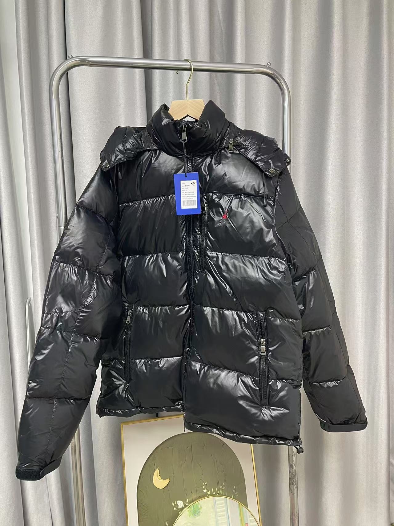 polo jacket Designer Men Down Jacket jacket Pony Embroidery Cotton Thickened Warm Mens Puffer Jacket Hoodies Fashion Casual Coat XS-2Xl jaket