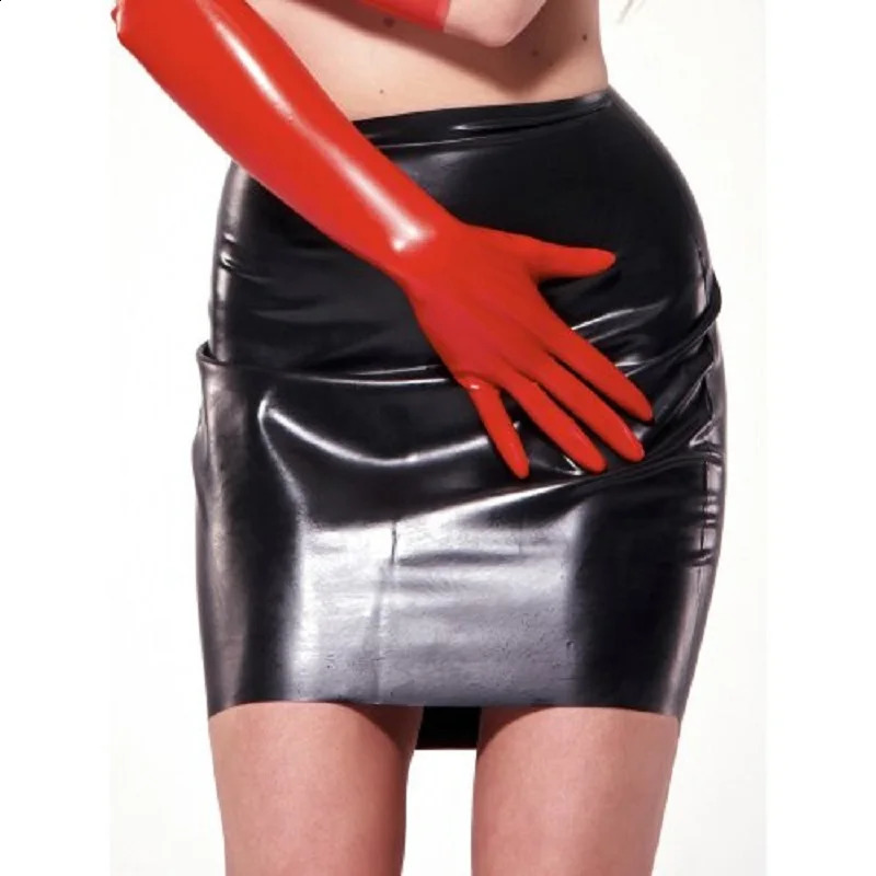 latex gloves molded womens gloves ultra-thin finger short continuous finger seamless five finger fetish 3D version or 2D long 241206