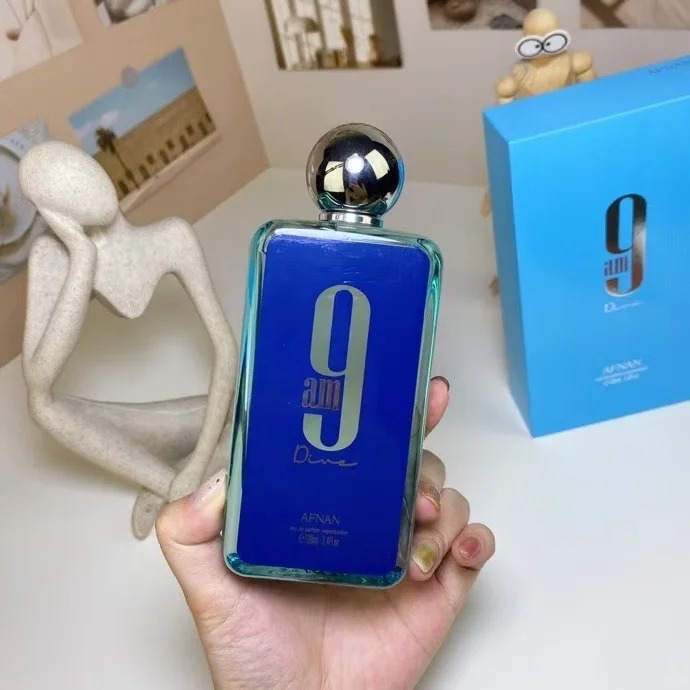 Perfume afnan 9h 21h Pragance 100 ml hommes femme Eau de Parfum Spray Perfums matin 3,4 oz de longue odeur dur