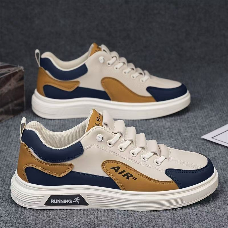 2025 Spring New Products free shipping casual sports dad trendy shoes trendy breathable men's shoes versatile height increasing white board comfo