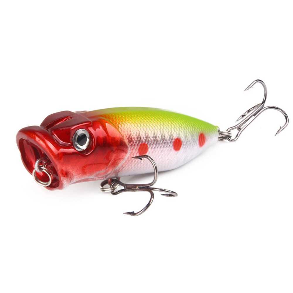Fishing Lure 6.5cm/11.8g Topwater Popper Bait 6 Color Hard Artificial Wobbr Plastic Tack with 2/0# Hooks Cast SpinningXJ241128