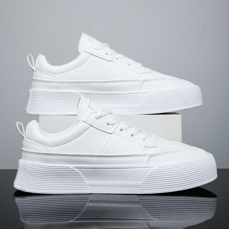 Men's sports small white shoes men's casual running leather board shoes trend all match student shoes wholesale men's shoes