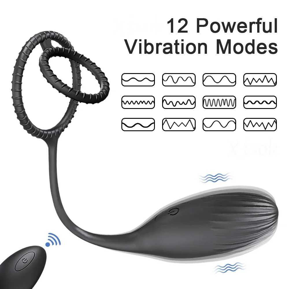 Prostate Massager With Cockring Vibrating Butt Plug Anal APP Vibrator Wireless Remote Sex Toys for Men Ass Anal Dildo for WomenXJ241206