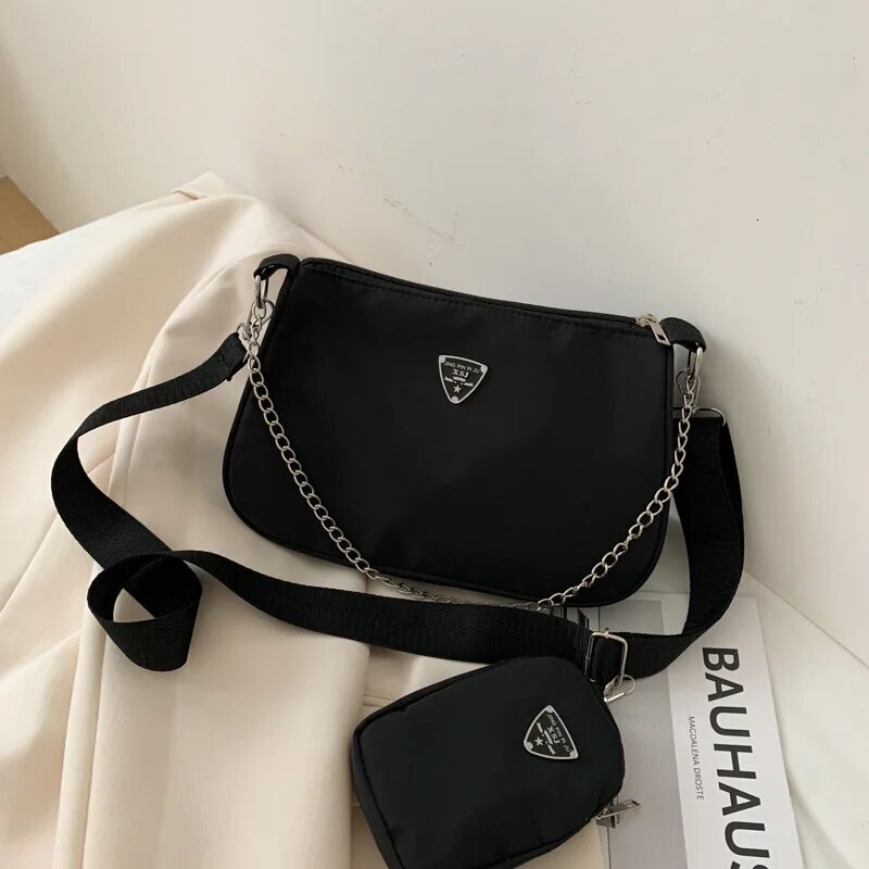 Nylon 2024 Crossbody For Women Fashion Portable Casual Underarm Students Cross Body Bag