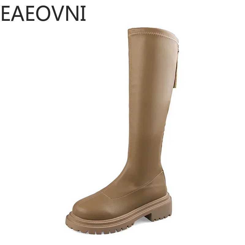 High Quality Autumn and Winter Warm Flat Shoes Warm Lg Boots High Quality Soft Leather Womens Knight Boots Casual High Knee Boots T241206