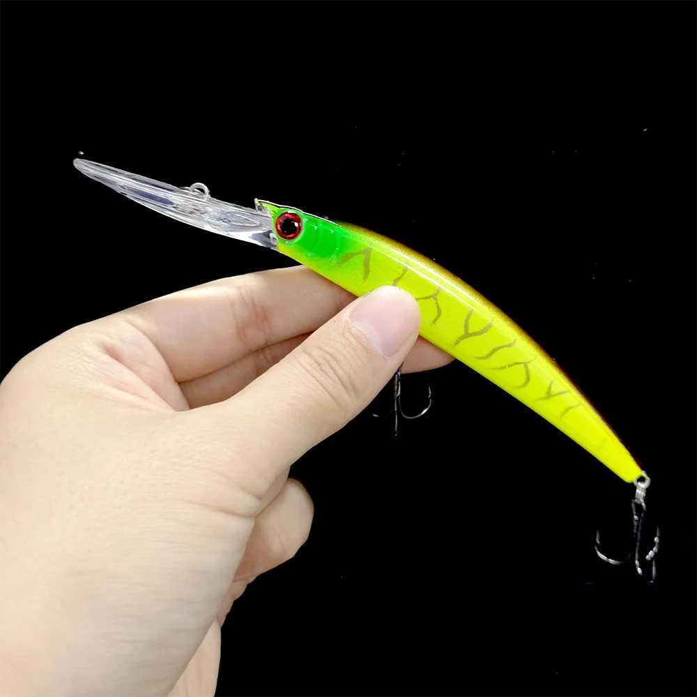 1pcs 15cm 15g Deep Diving Jerkbait Artificial Hard Bait Fishing Wobbrs Minnow Lure for Bass Pike Carp Fishing TackXJ241128